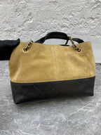 Chanel Alcantara Brown Crossbody