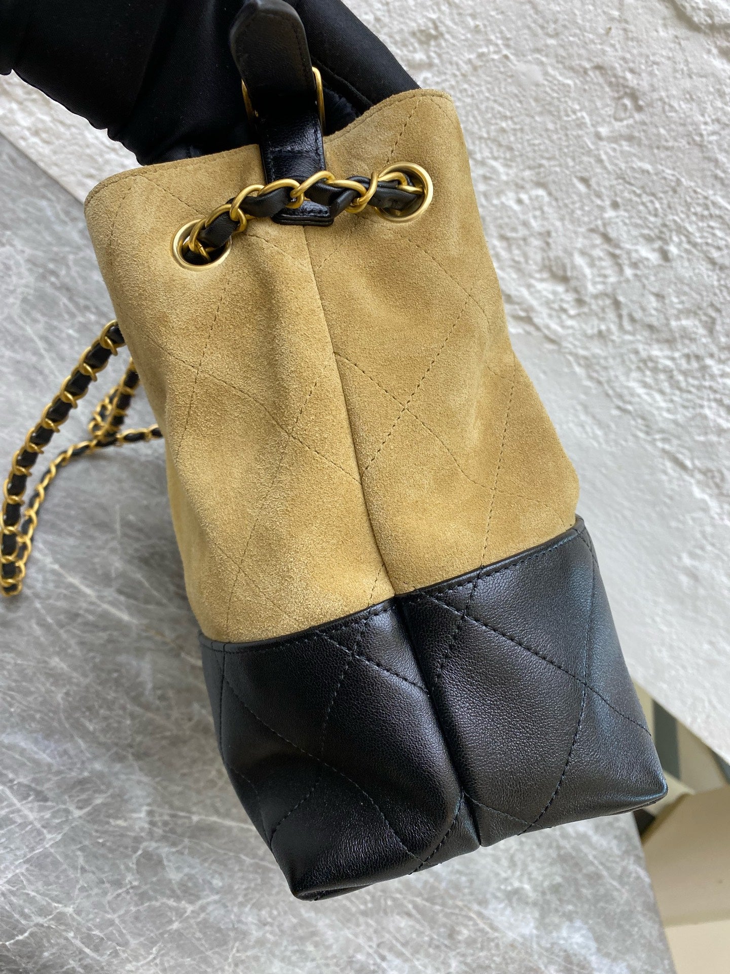 Chanel Alcantara Brown Crossbody