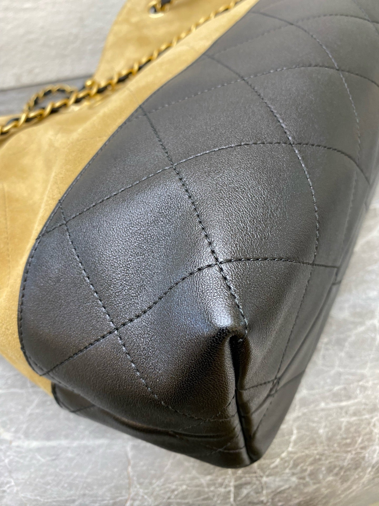 Chanel Alcantara Brown Crossbody