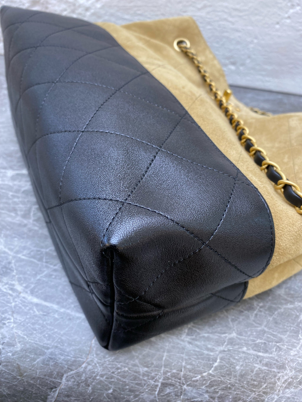 Chanel Alcantara Brown Crossbody