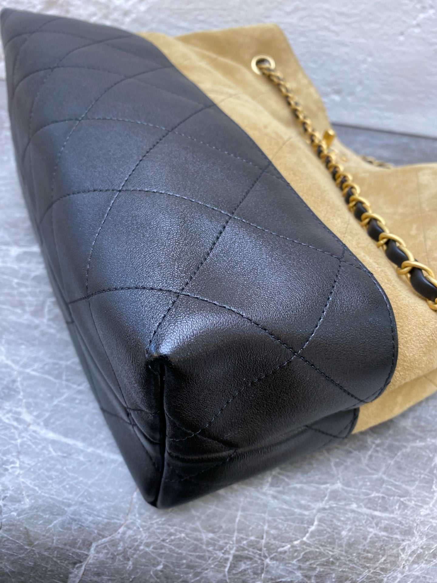 Chanel Alcantara Brown Crossbody