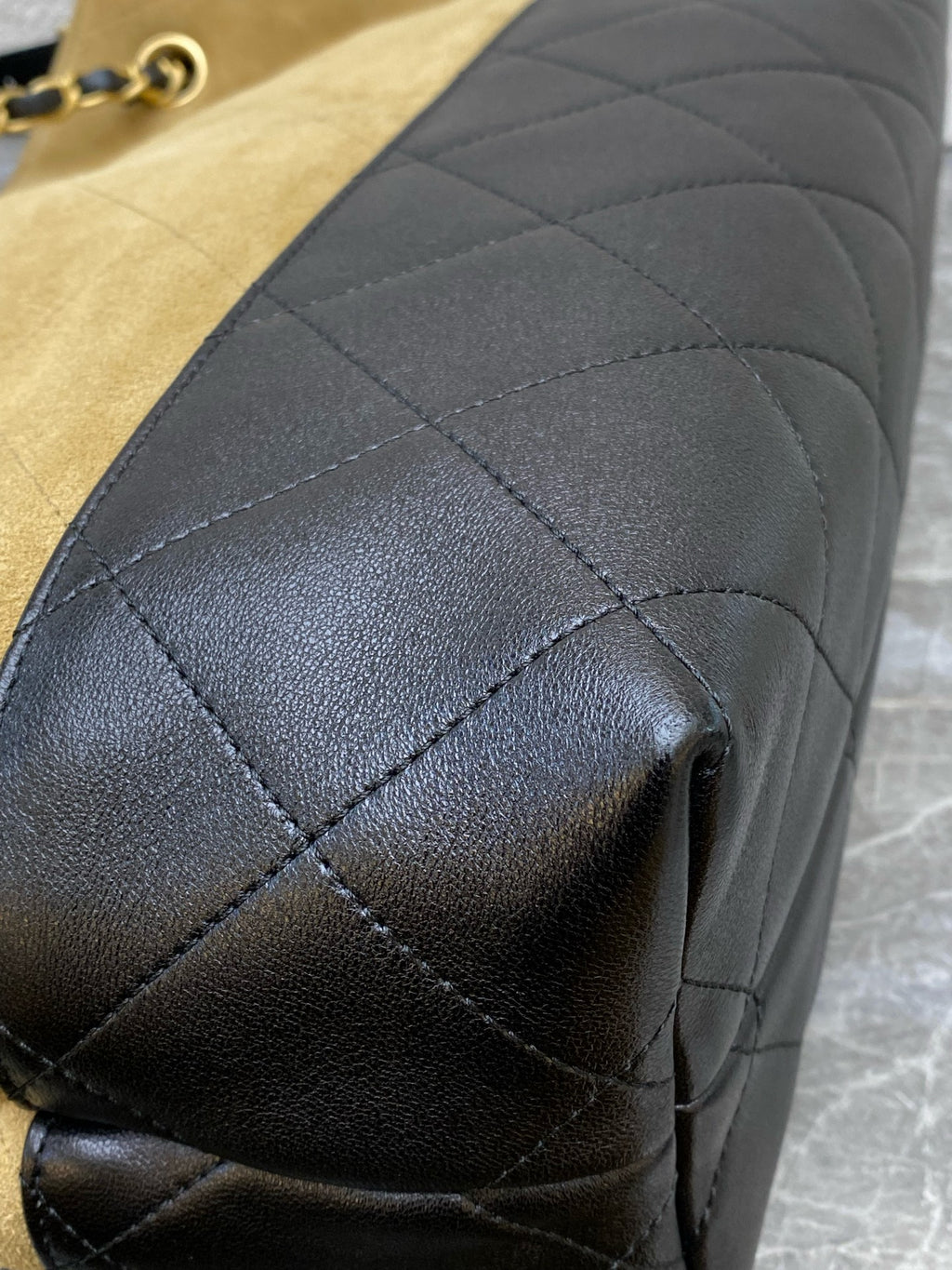 Chanel Alcantara Brown Crossbody