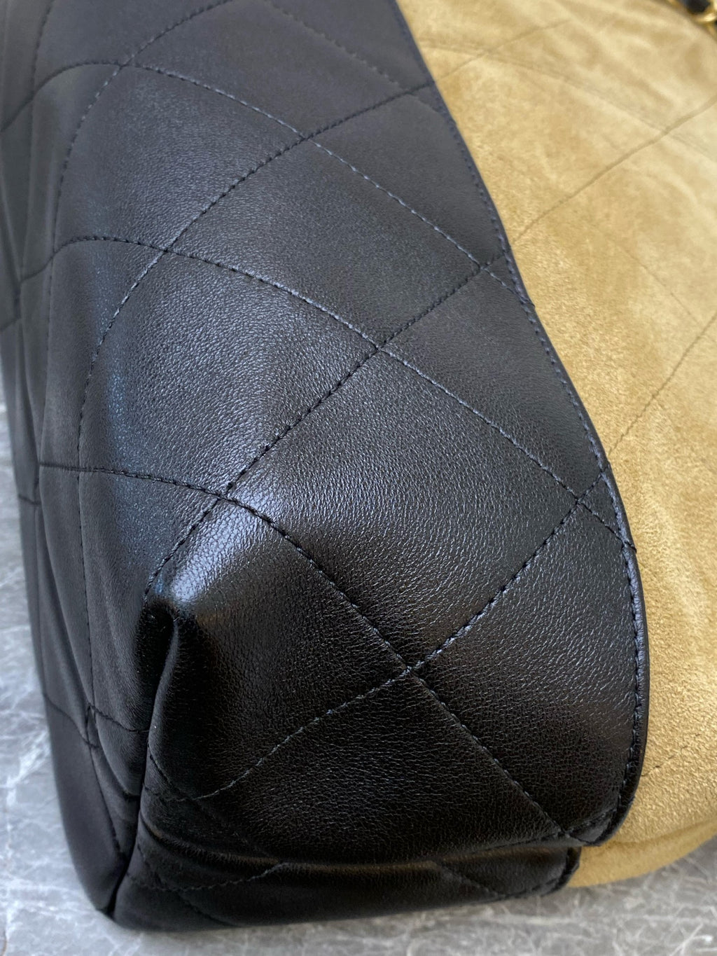 Chanel Alcantara Brown Crossbody