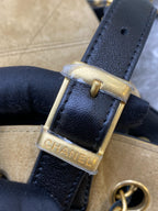 Chanel Alcantara Brown Crossbody