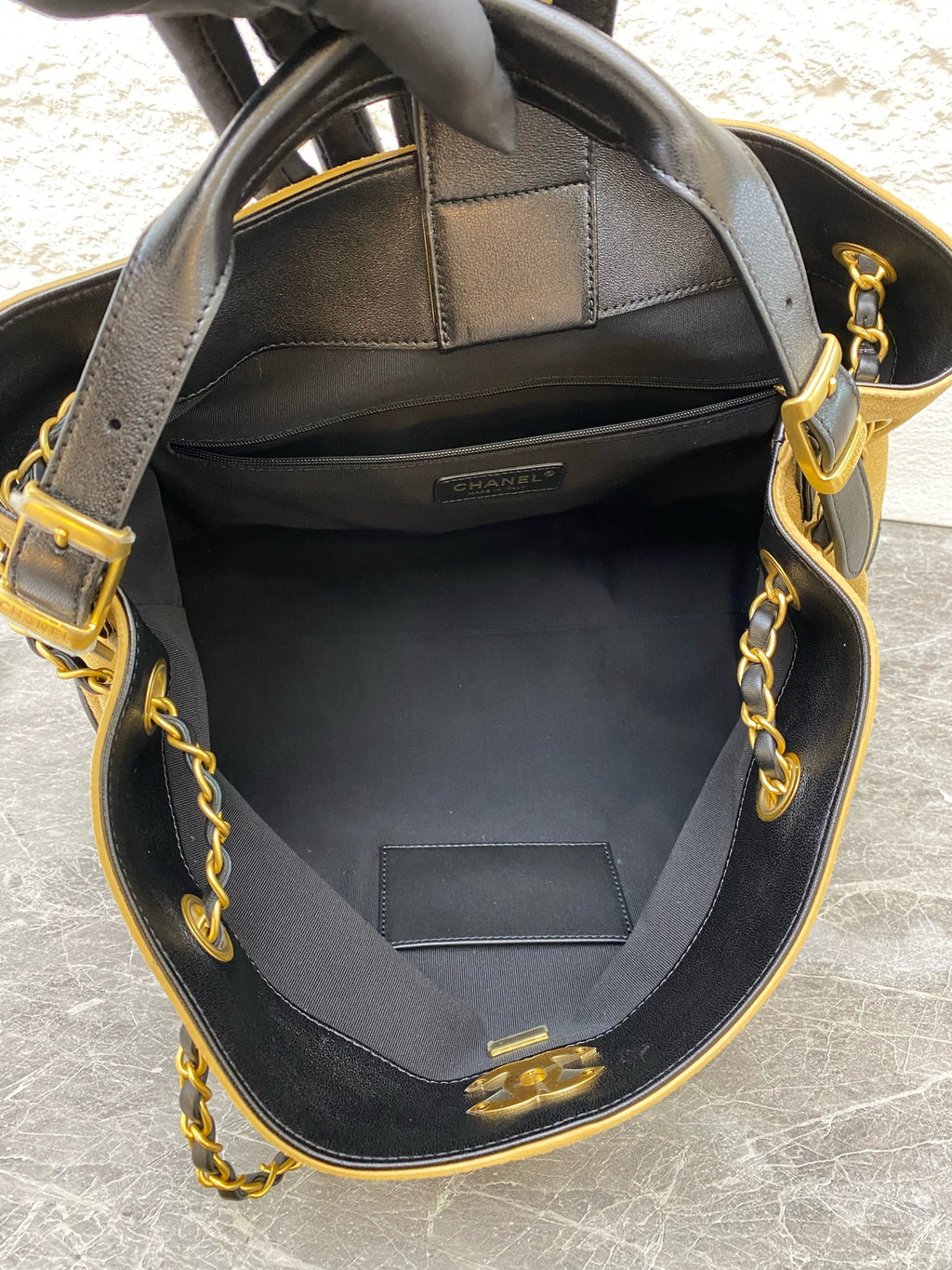 Chanel Alcantara Brown Crossbody
