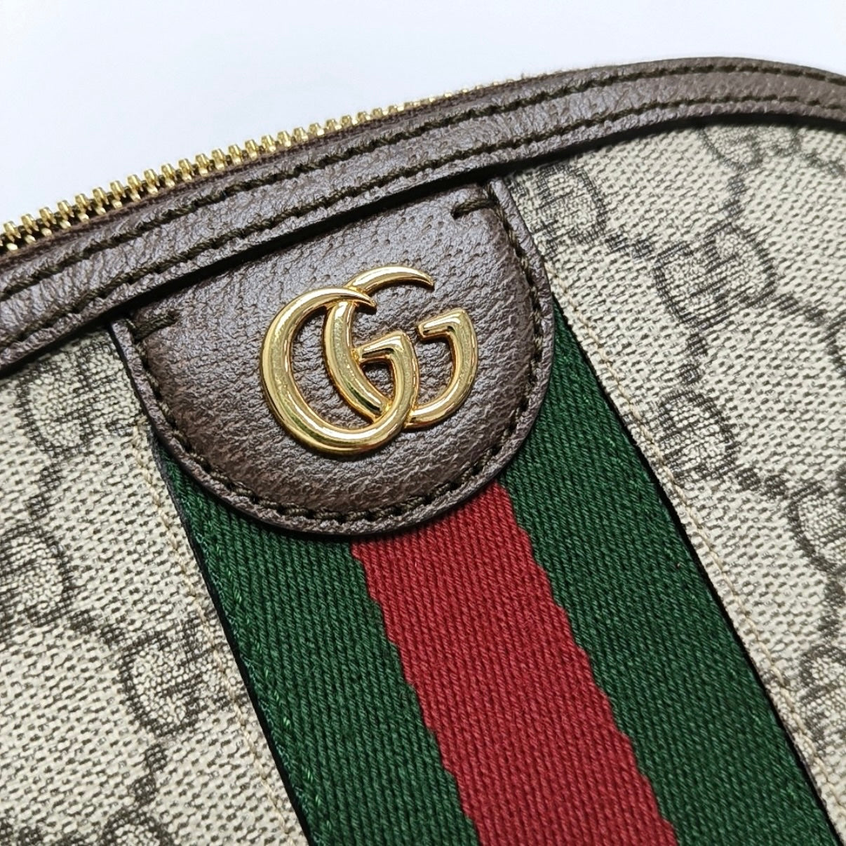 Gucci Ophidia Collection Canvas Beige Shoulder Bag