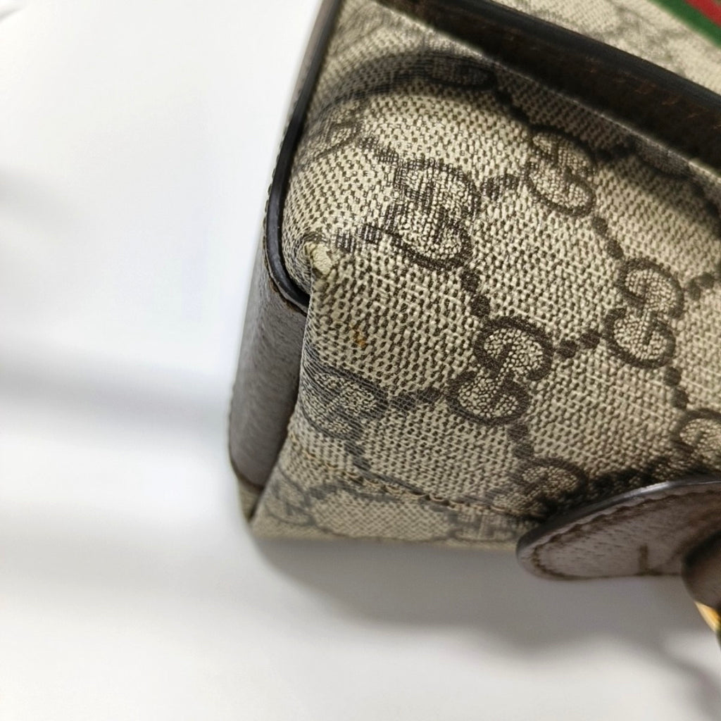 Gucci Ophidia Collection Canvas Beige Shoulder Bag