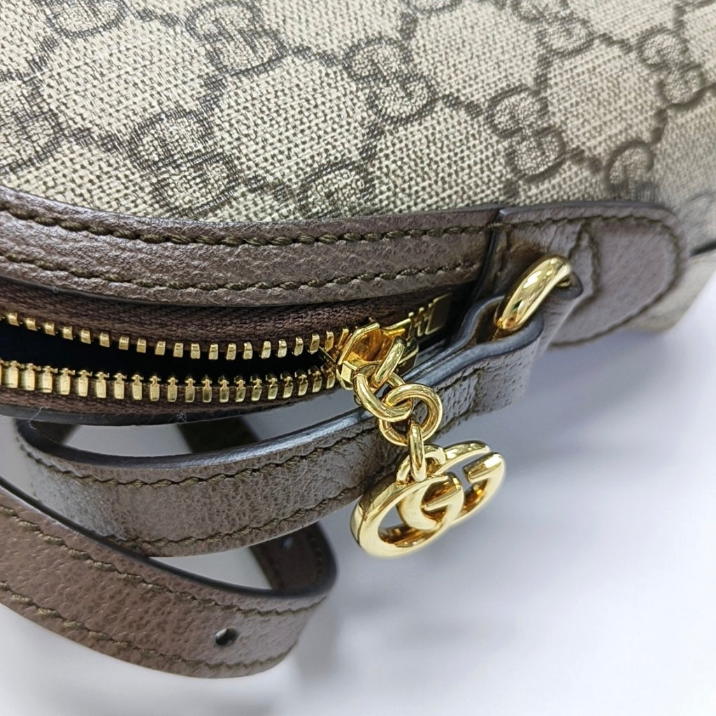 Gucci Ophidia Collection Canvas Beige Shoulder Bag