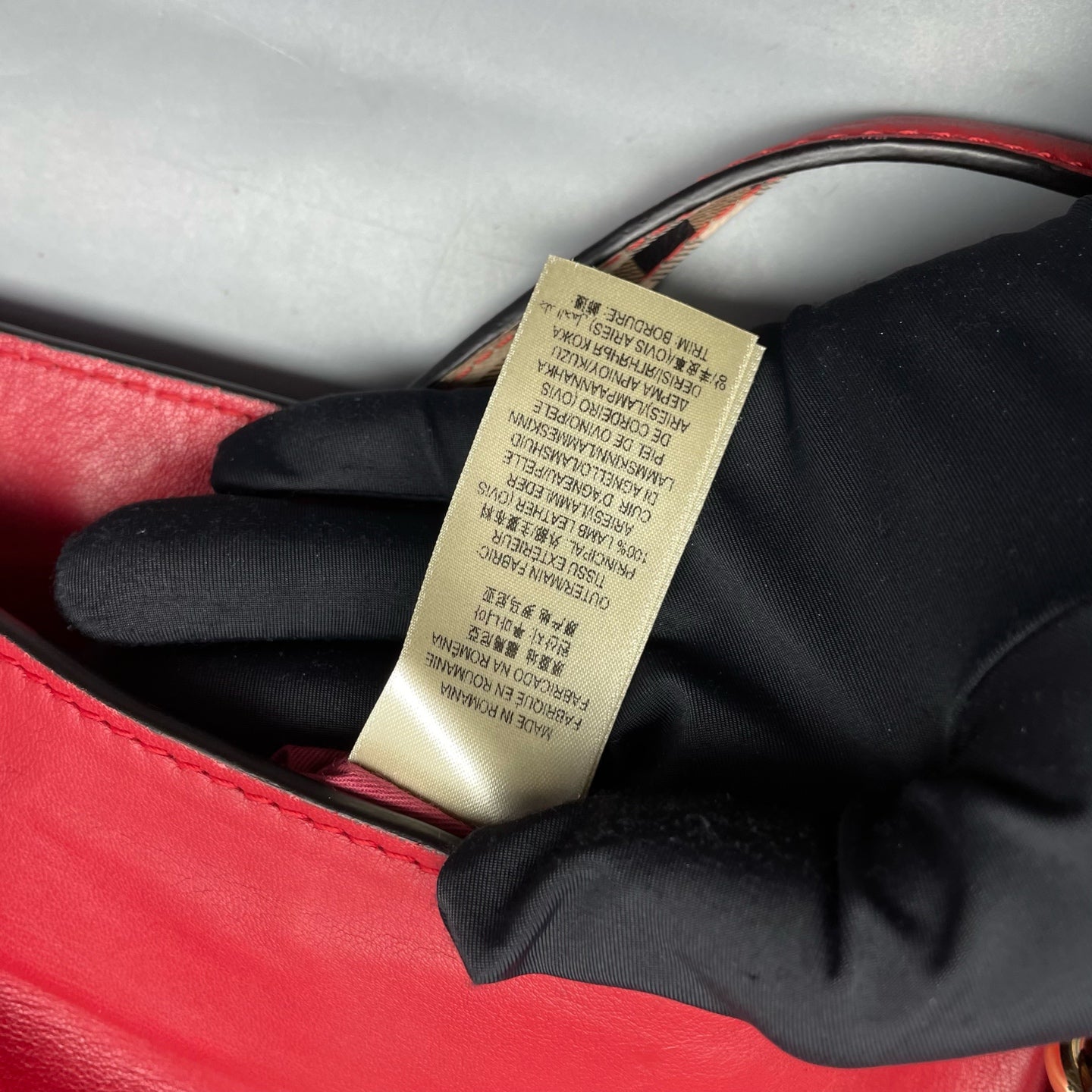 Burberry Red Tote