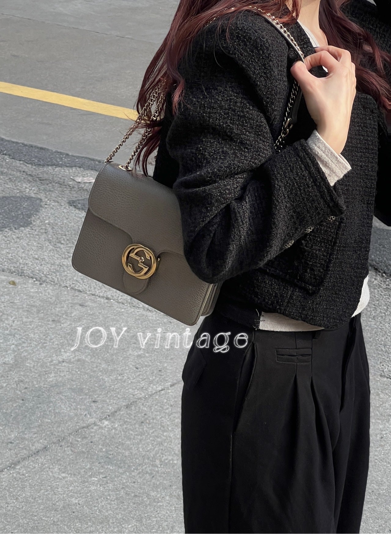 Gucci INTERLOCK Gray Length 20 x Width 6 x Height 16 cm 510304-CAO0G-1226