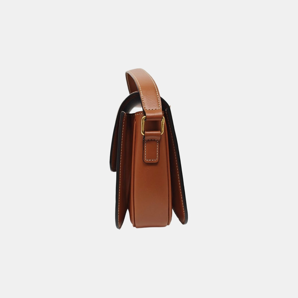 Celine Canvas Brown Shoulder Bag