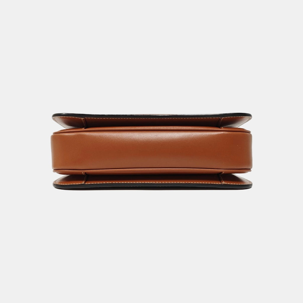 Celine Canvas Brown Shoulder Bag