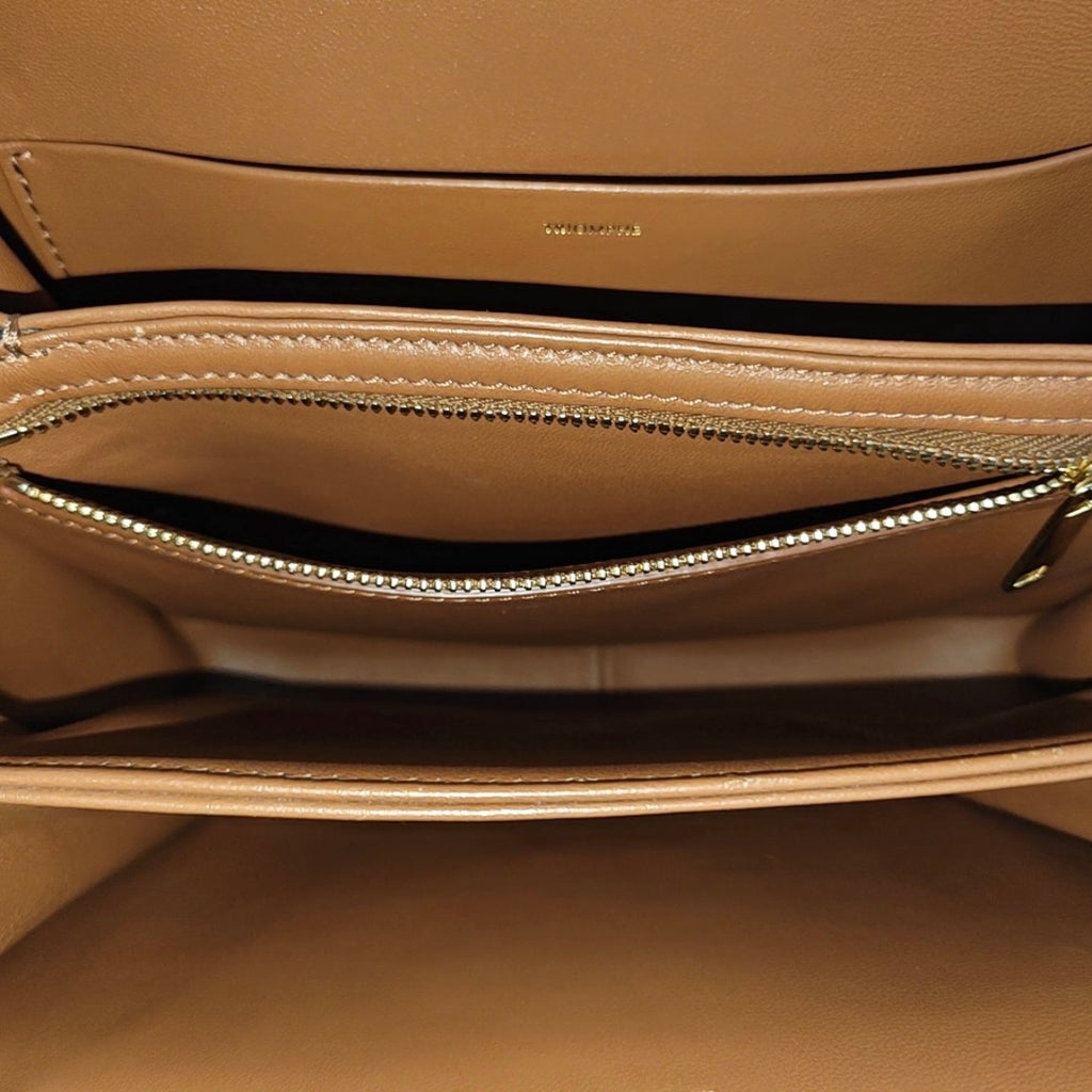 Celine Canvas Brown Shoulder Bag