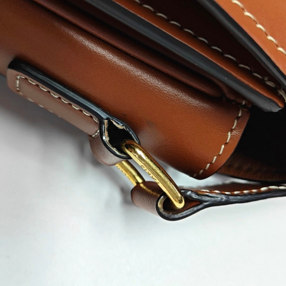Celine Canvas Brown Shoulder Bag