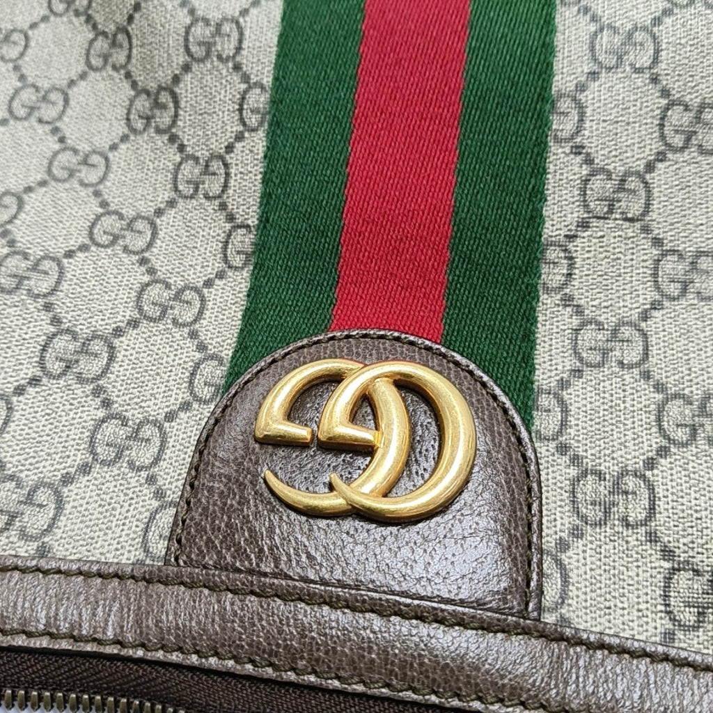 Gucci Ophidia Collection Canvas Beige Crossbody