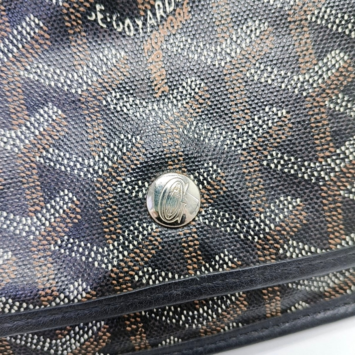 Goyard Canvas Black Shoulder Bag