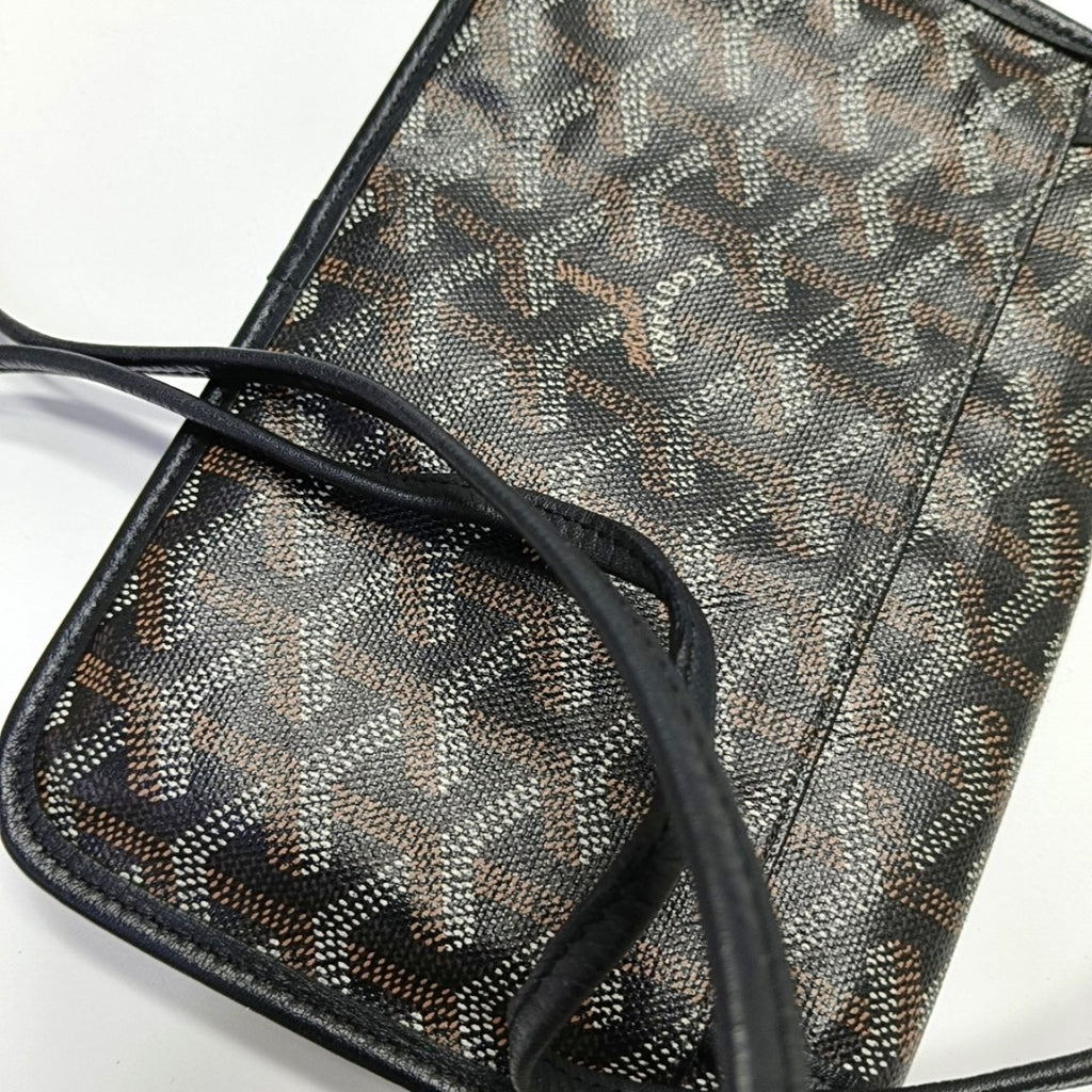 Goyard Canvas Black Shoulder Bag