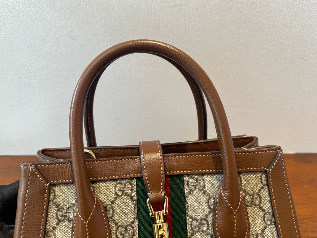 Gucci Jackie1961 Series Small Tote Bag Brown Tote 772126HUHHG8565