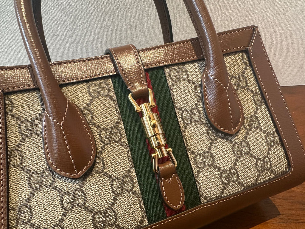 Gucci Jackie1961 Series Small Tote Bag Brown Tote 772126HUHHG8565