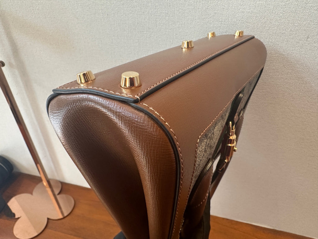 Gucci Jackie1961 Series Small Tote Bag Brown Tote 772126HUHHG8565
