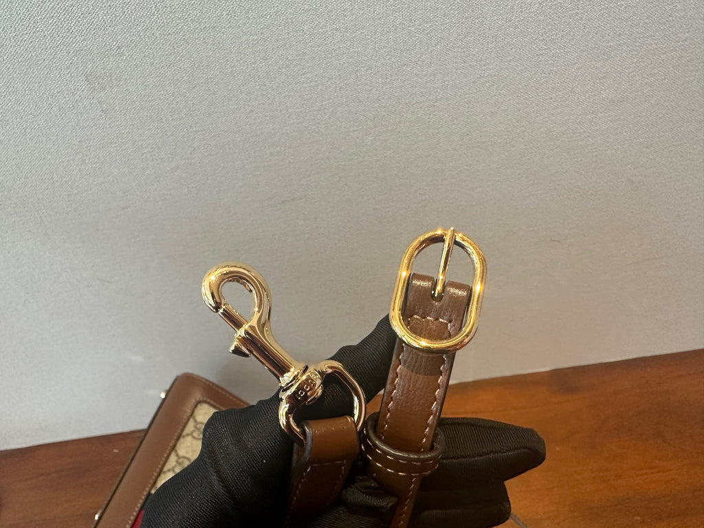 Gucci Jackie1961 Series Small Tote Bag Brown Tote 772126HUHHG8565