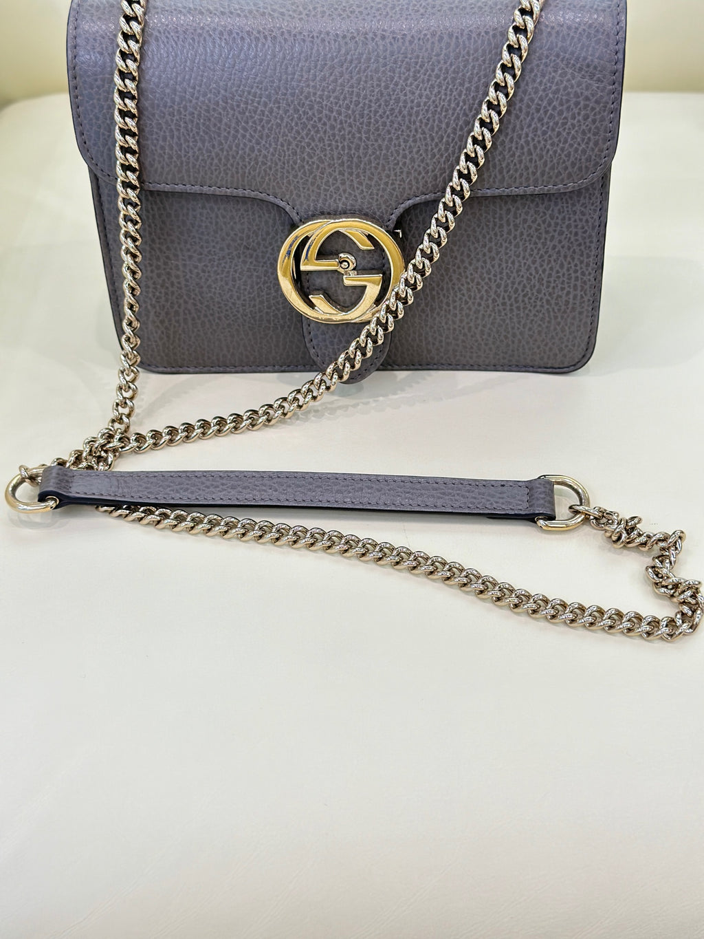 Gucci INTERLOCK Gray Length 20 x Width 6 x Height 16 cm 510304-CAO0G-1226
