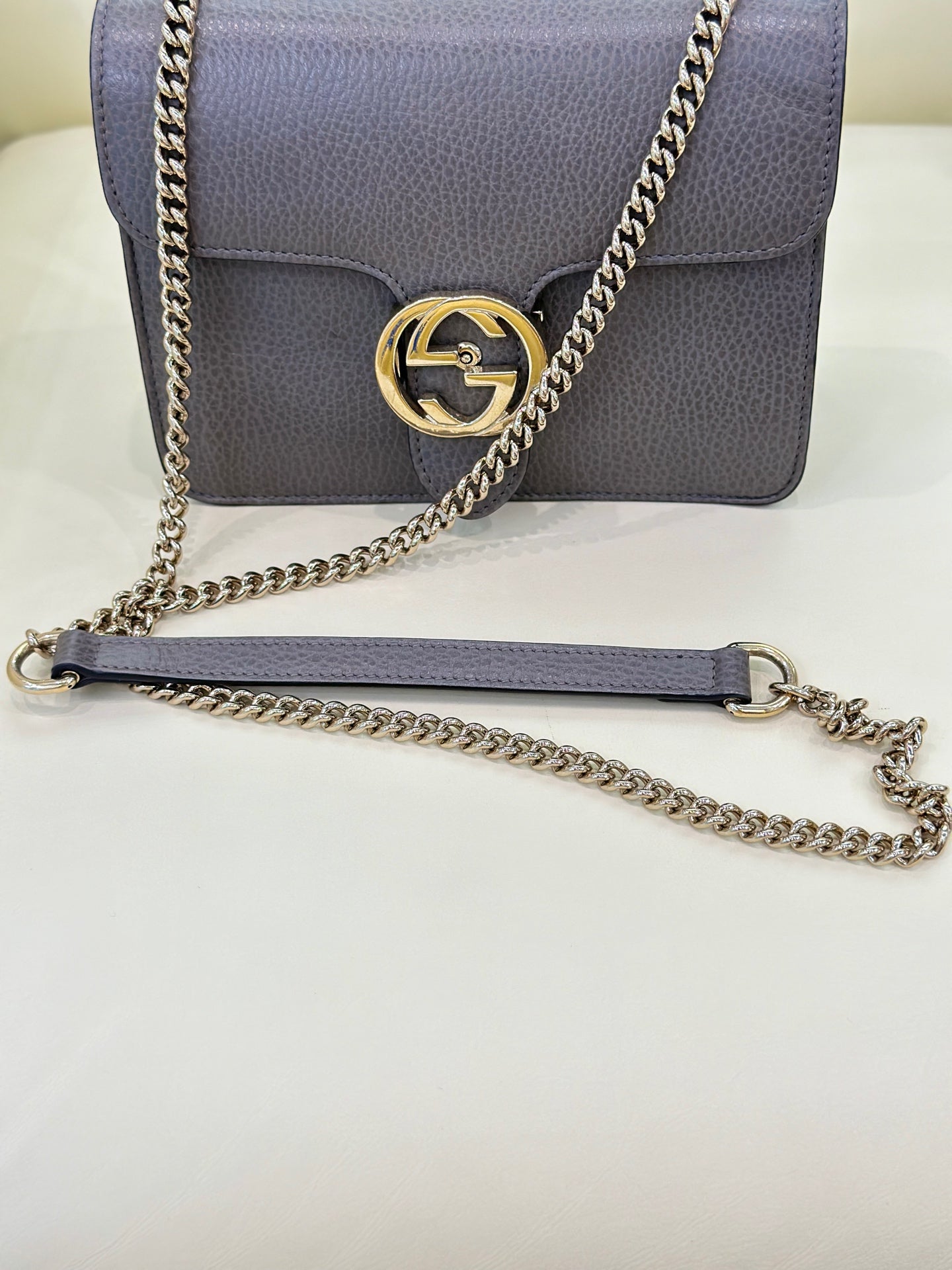 Gucci INTERLOCK Gray Length 20 x Width 6 x Height 16 cm 510304-CAO0G-1226