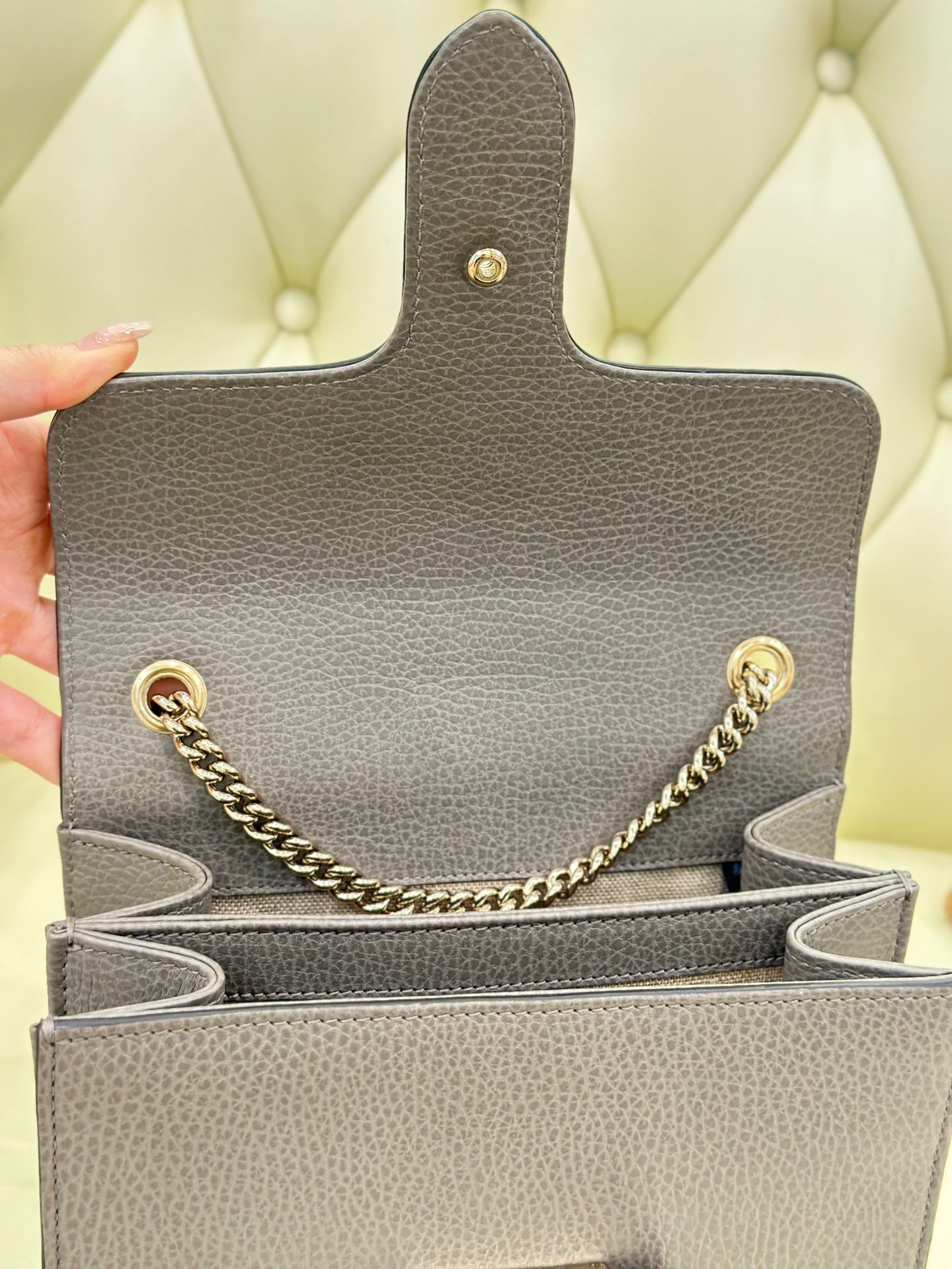 Gucci INTERLOCK Gray Length 20 x Width 6 x Height 16 cm 510304-CAO0G-1226