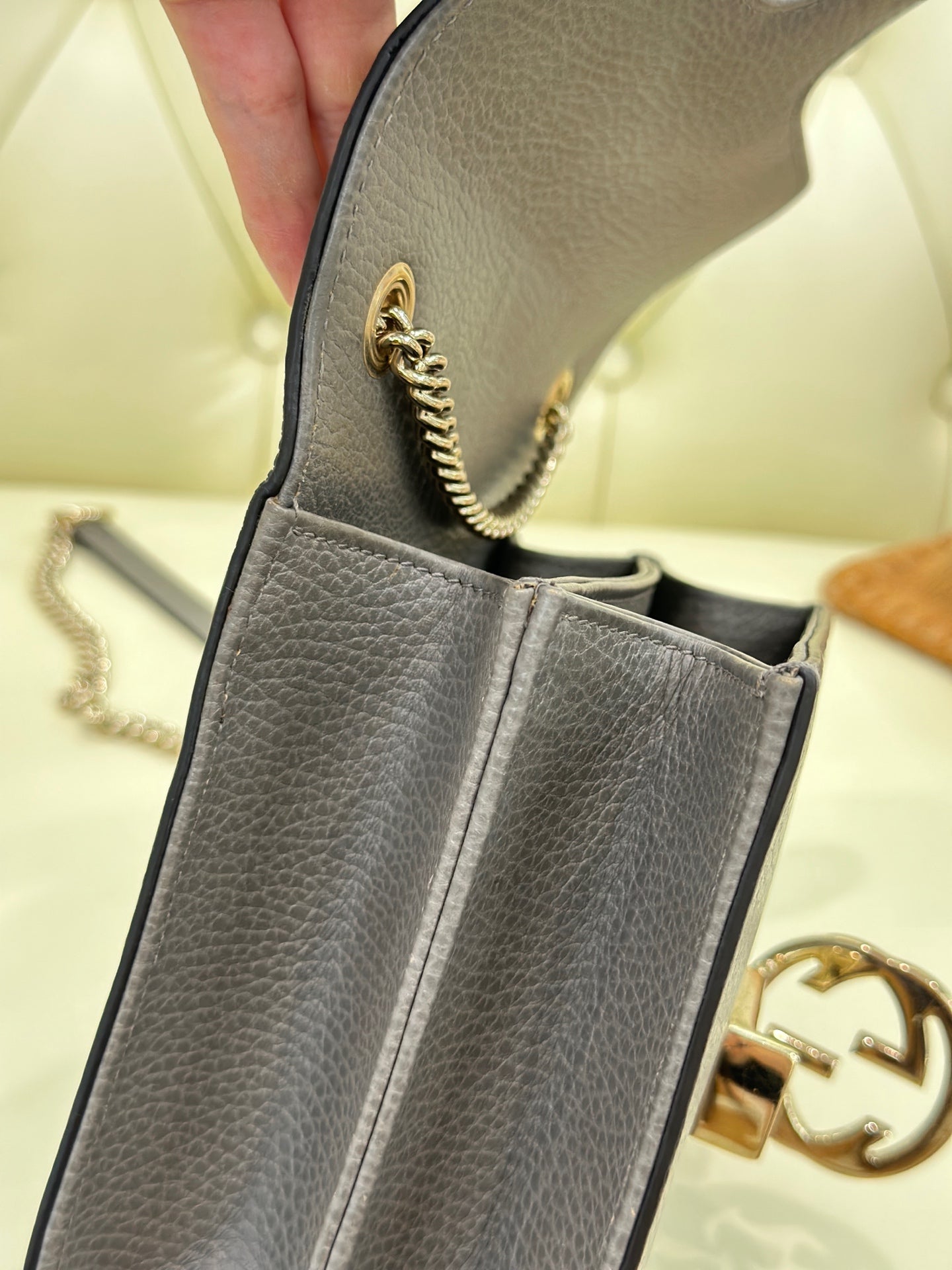 Gucci INTERLOCK Gray Length 20 x Width 6 x Height 16 cm 510304-CAO0G-1226