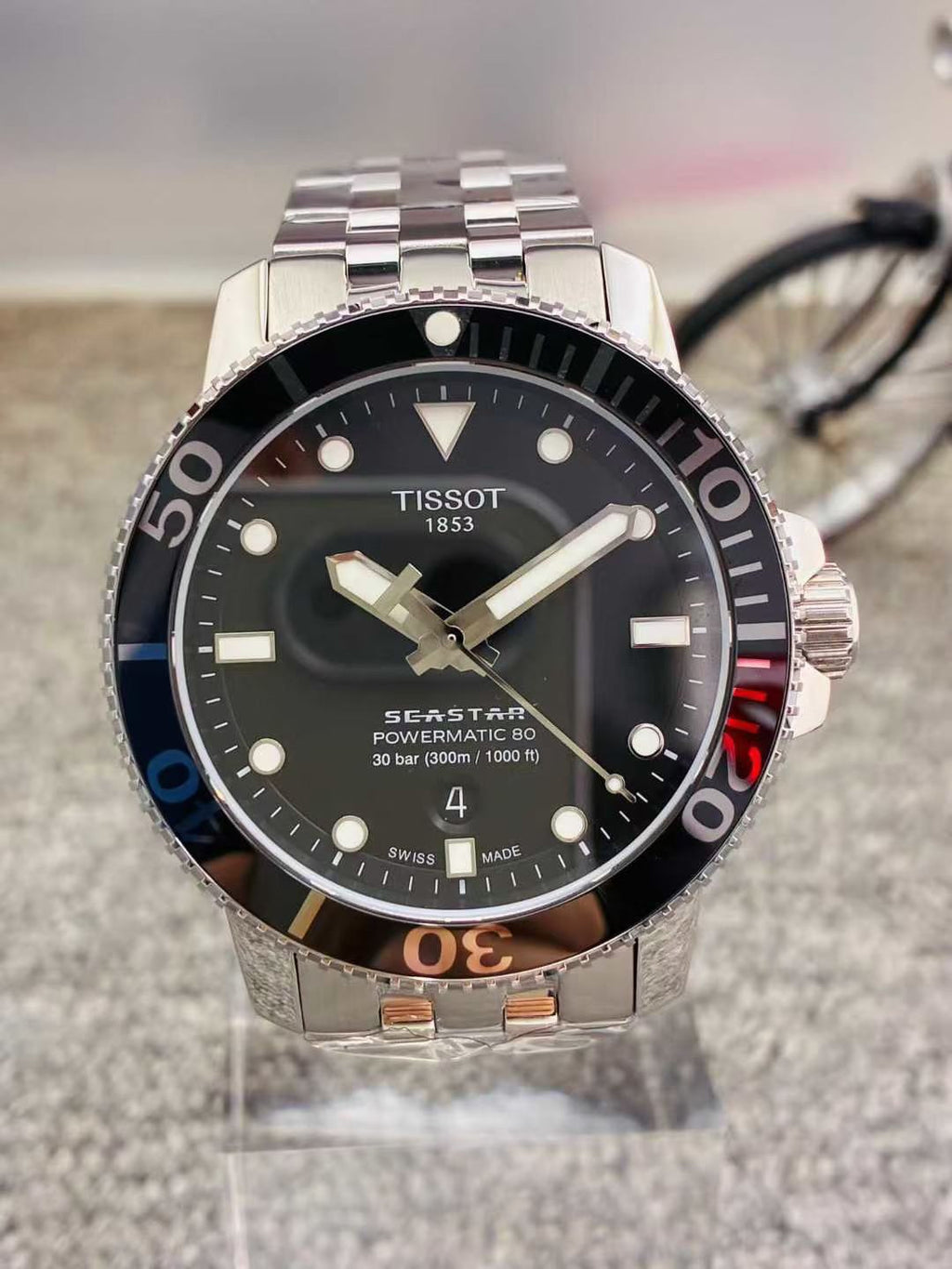Tissot Exercise Black Automatic (self-winding) watch 43 millimeters T1204071105100