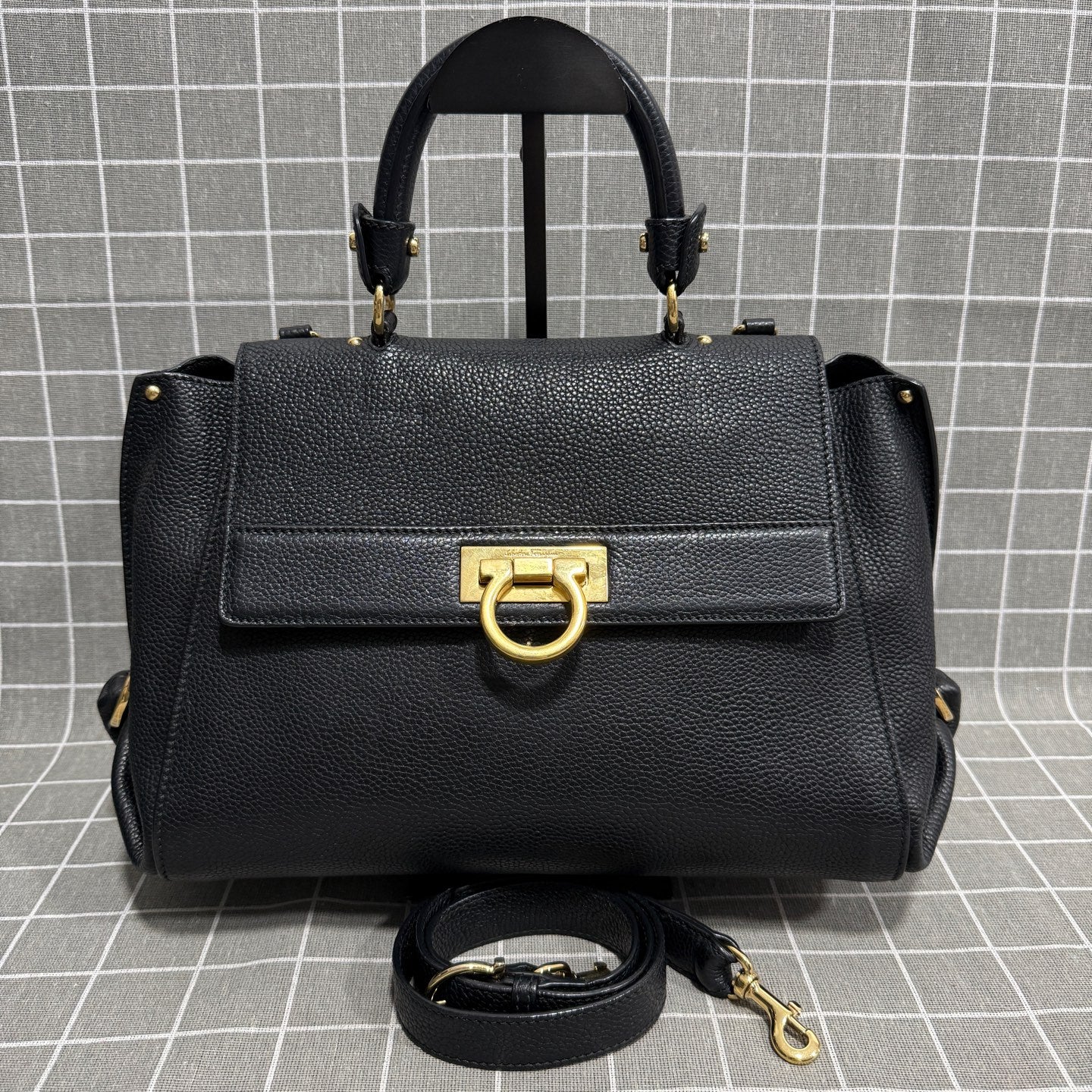 Salvatore Ferragamo Black Shoulder Bag