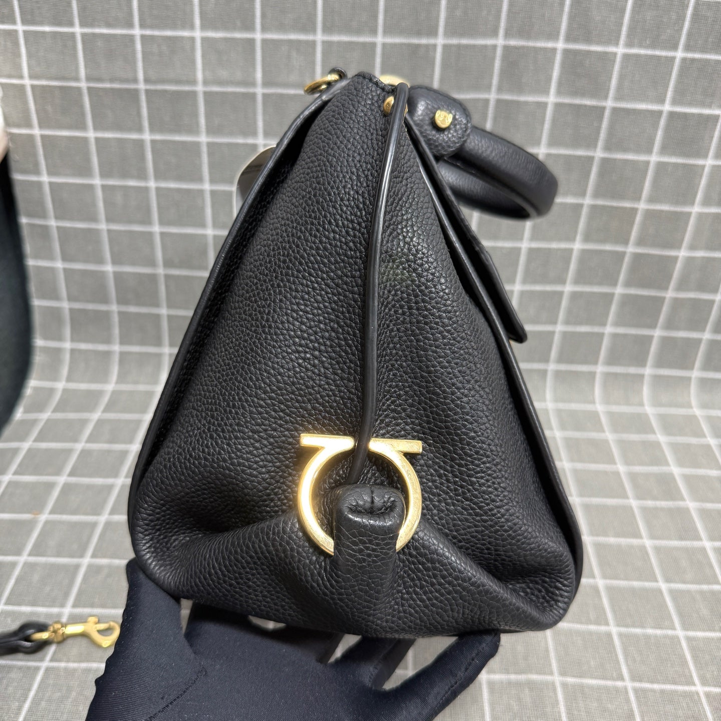 Salvatore Ferragamo Black Shoulder Bag