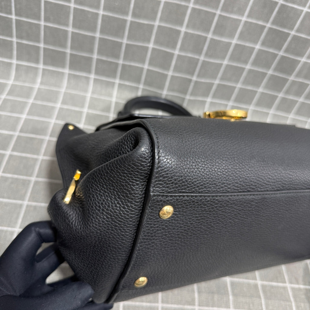 Salvatore Ferragamo Black Shoulder Bag