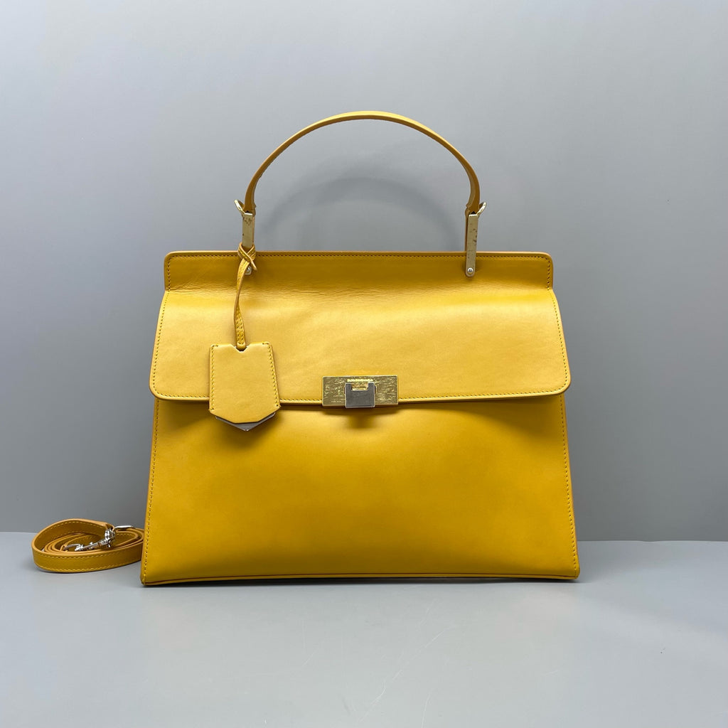 Balenciaga Yellow Satchel