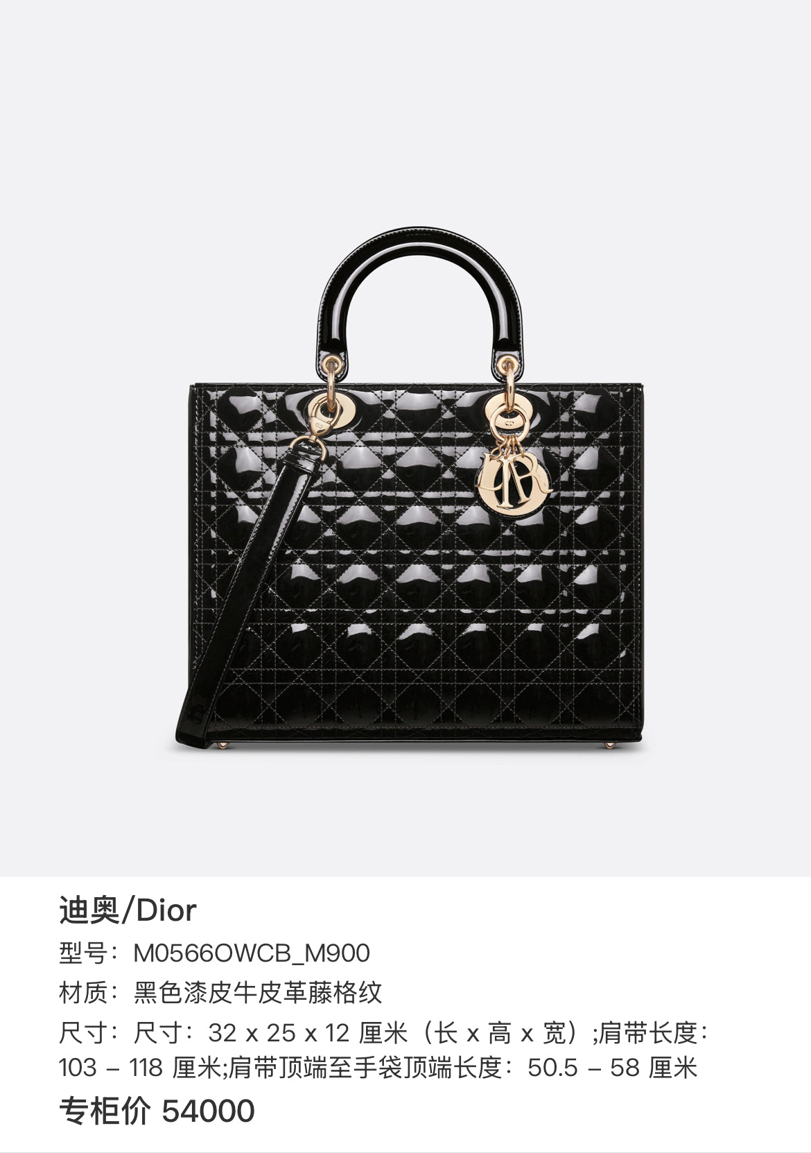 Dior Leather Black M0566OWCB_M900