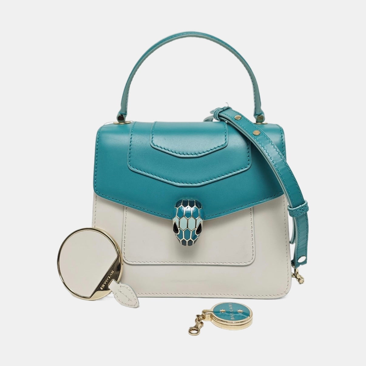 Bvlgari Serpenti Forever  Green Shoulder Bag