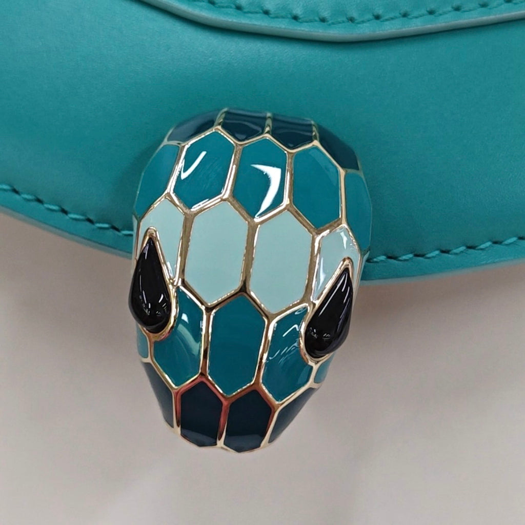 Bvlgari Serpenti Forever  Green Shoulder Bag