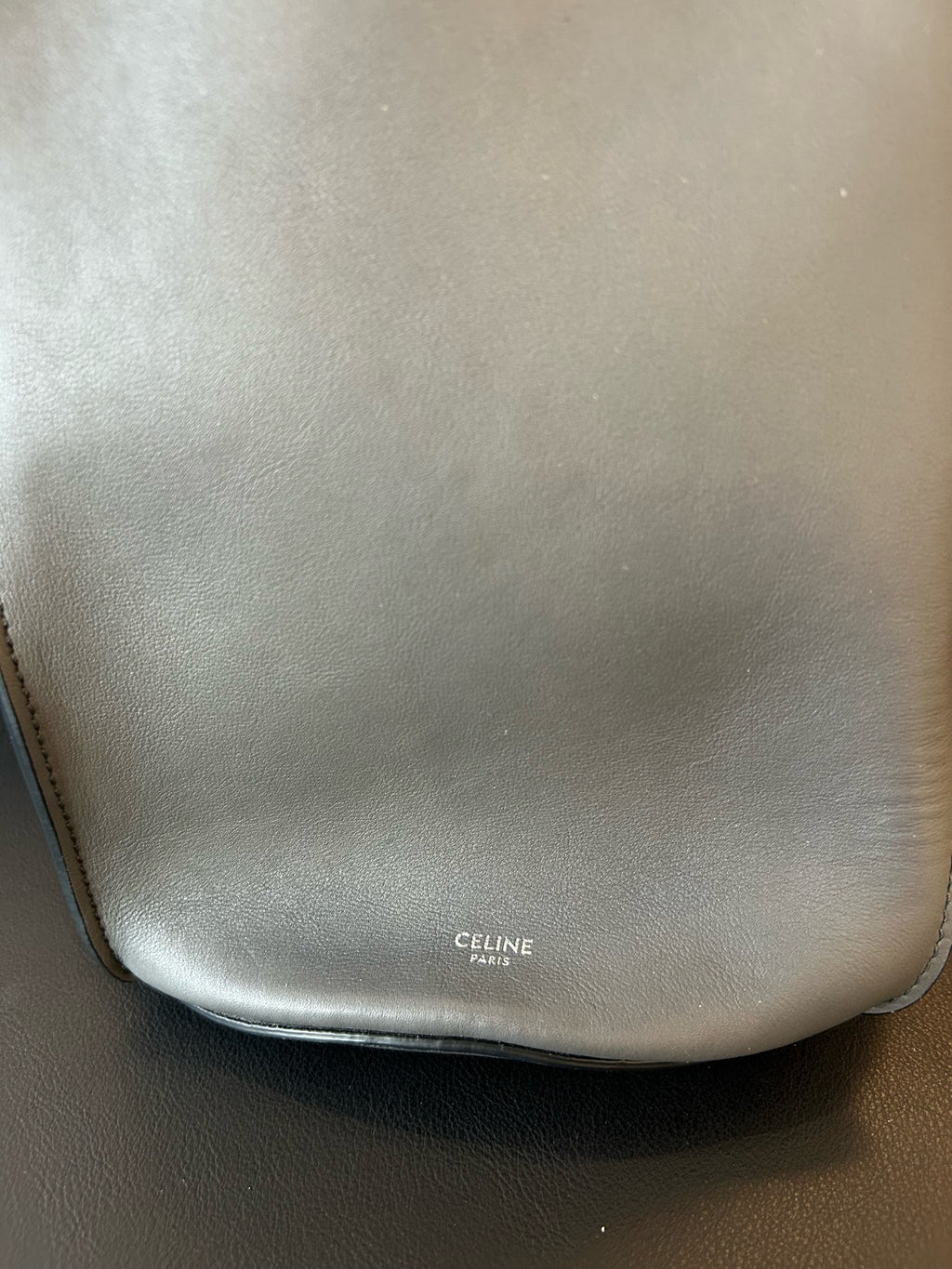 Celine Gray Bucket & Drawstring Bag