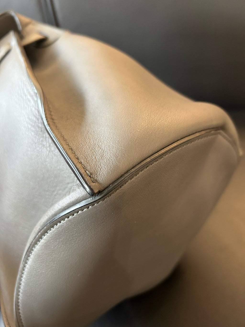 Celine Gray Bucket & Drawstring Bag
