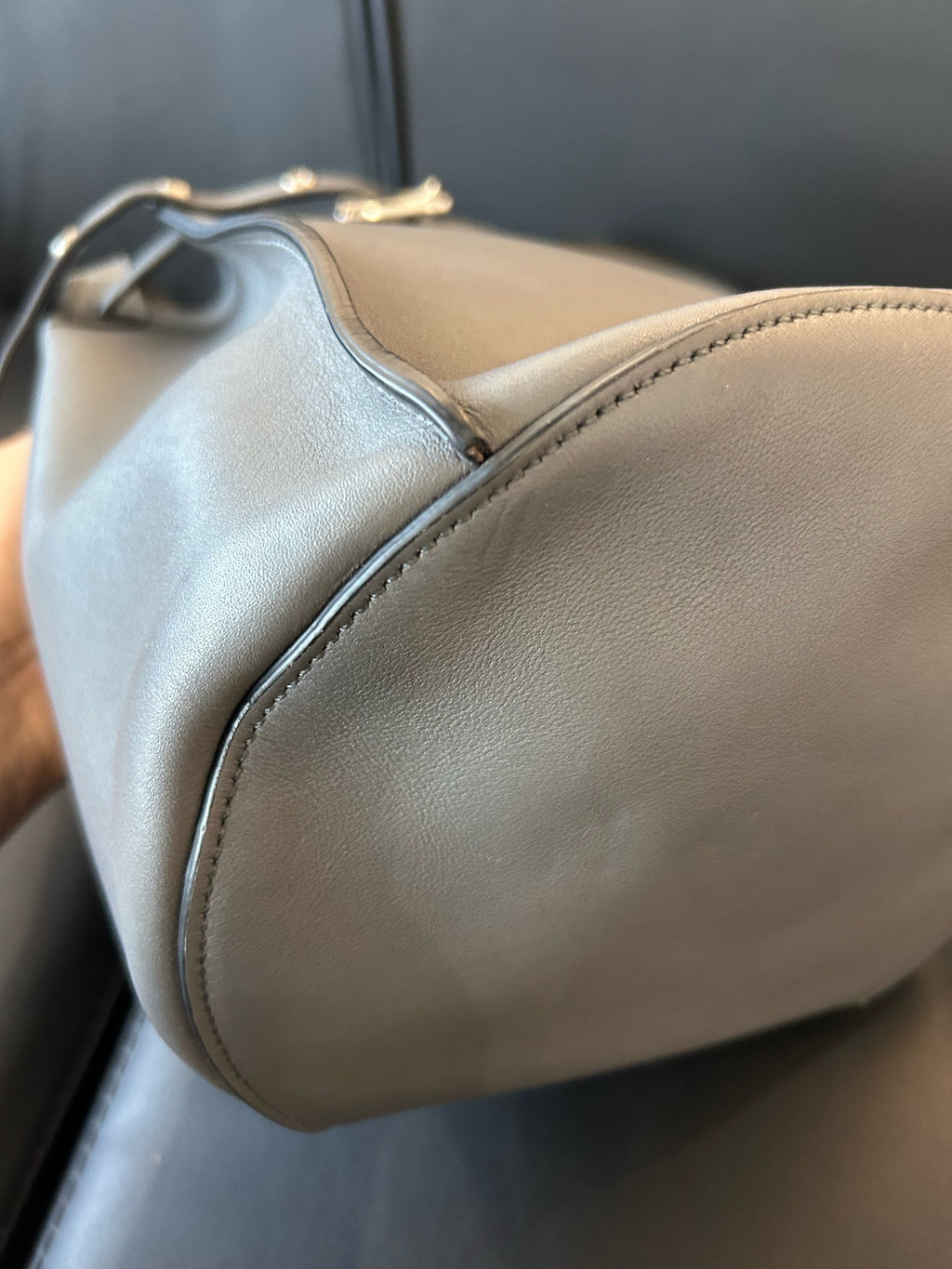Celine Gray Bucket & Drawstring Bag