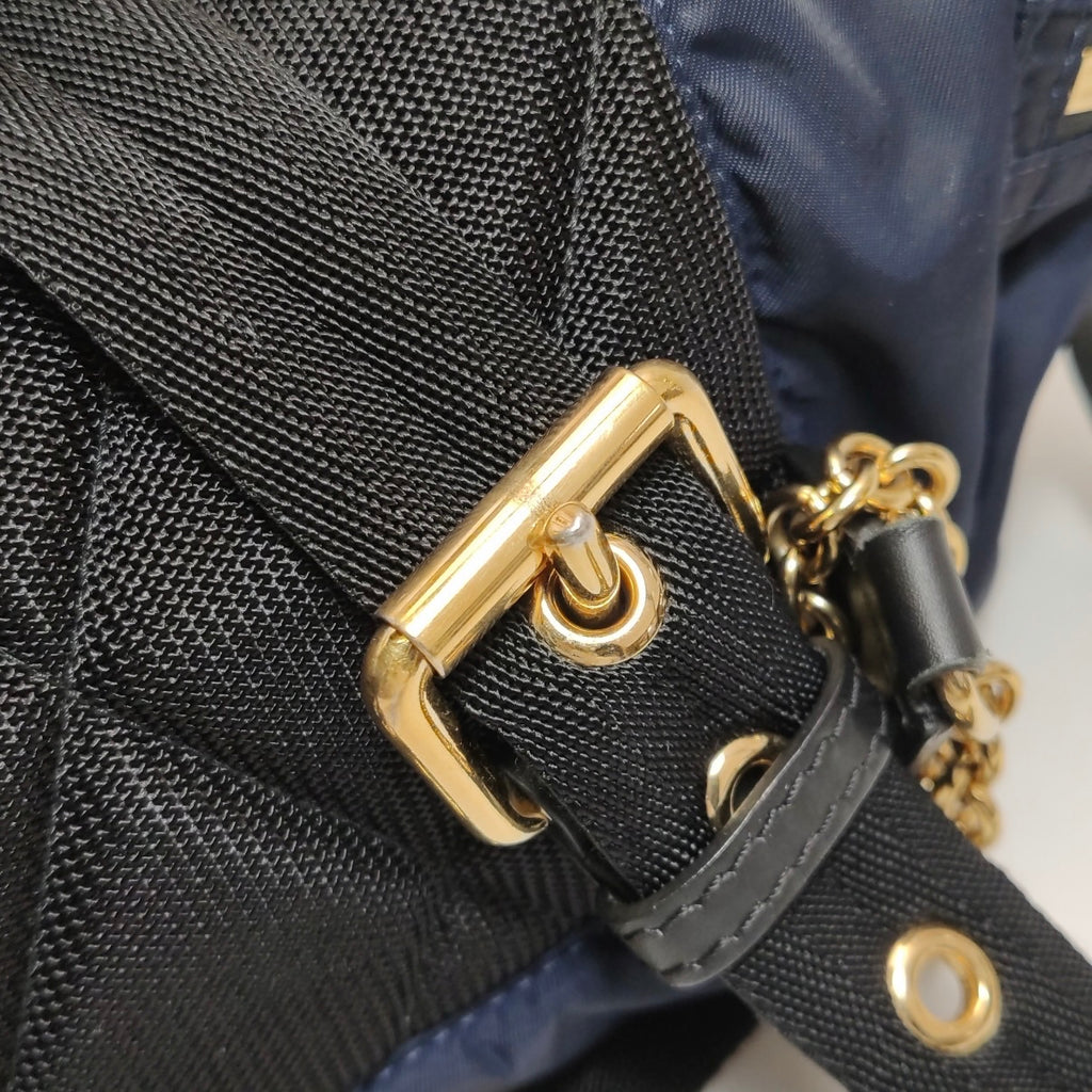 Burberry Cordura Blue Backpack