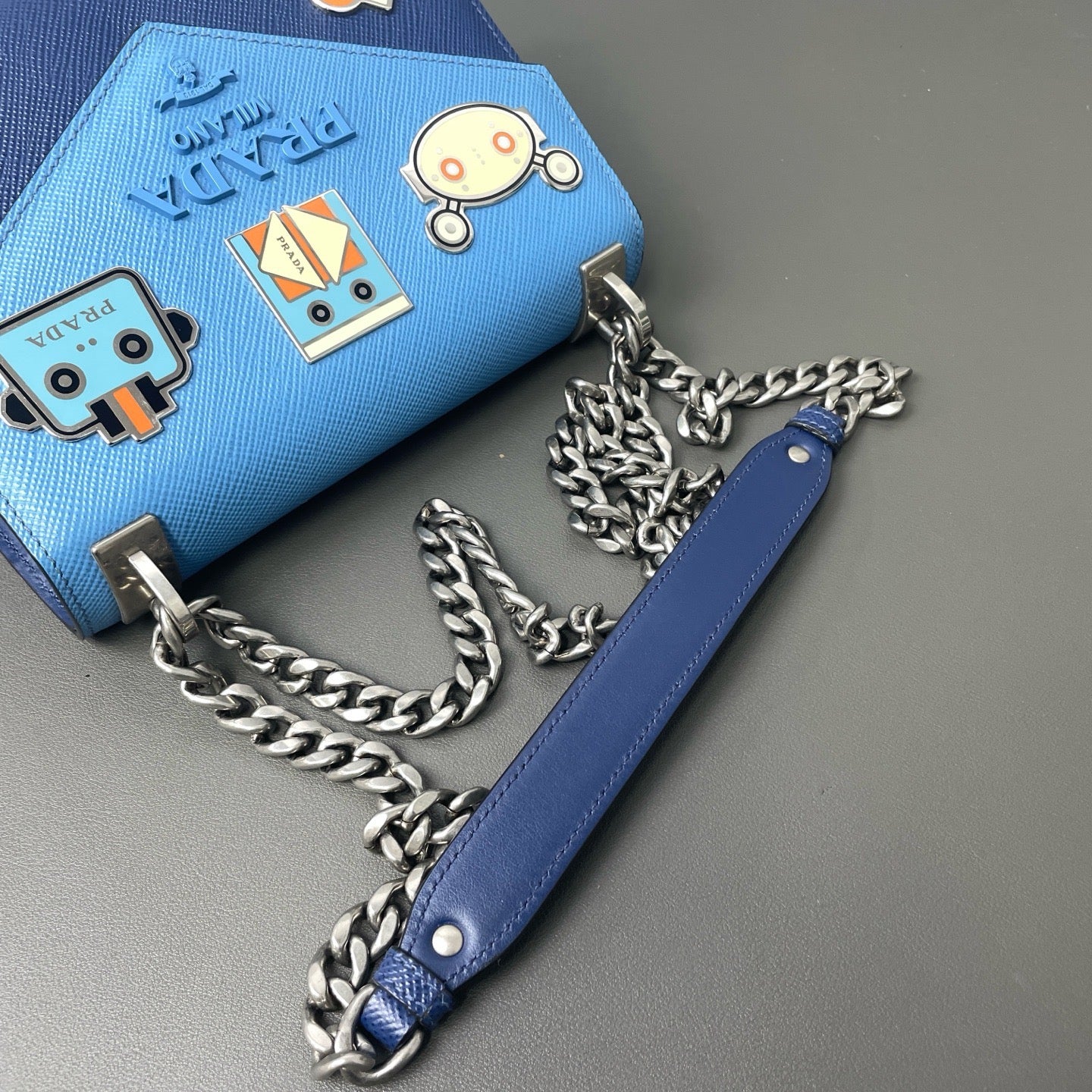 Prada Blue Shoulder Bag