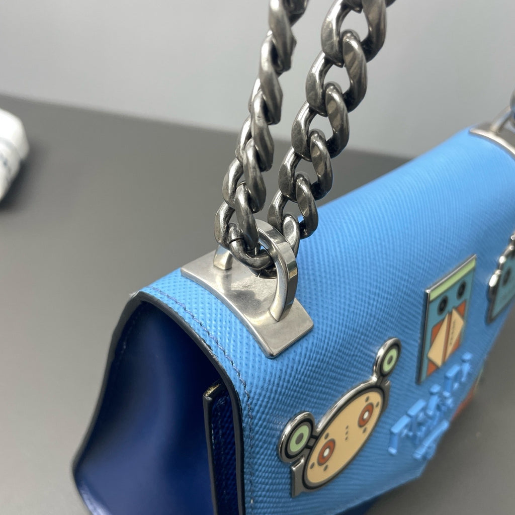 Prada Blue Shoulder Bag