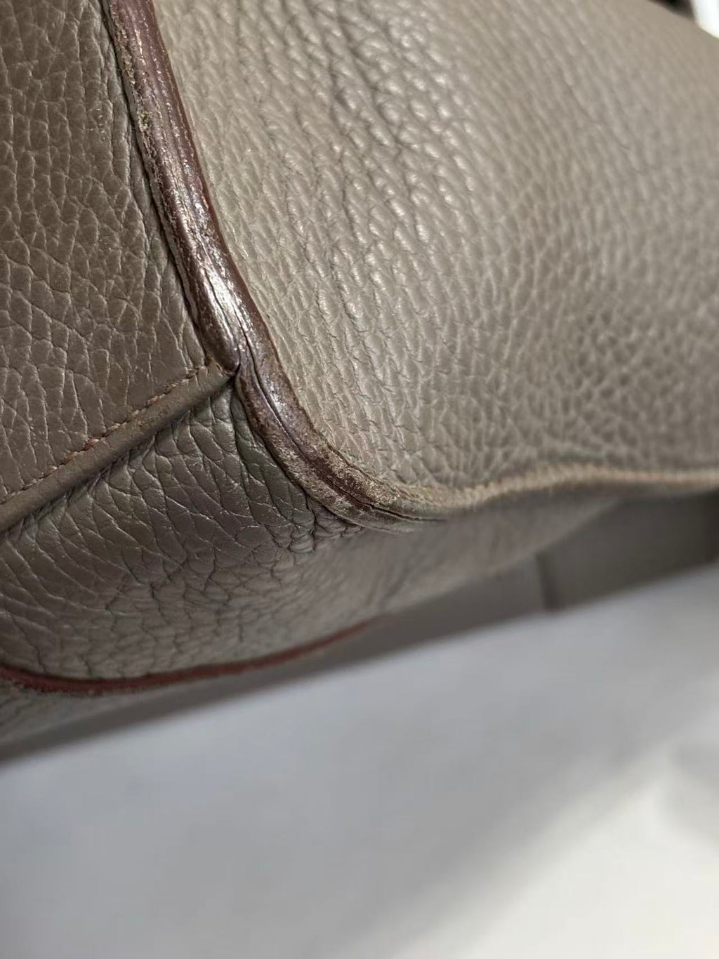 Hermes Gray Messenger Bag