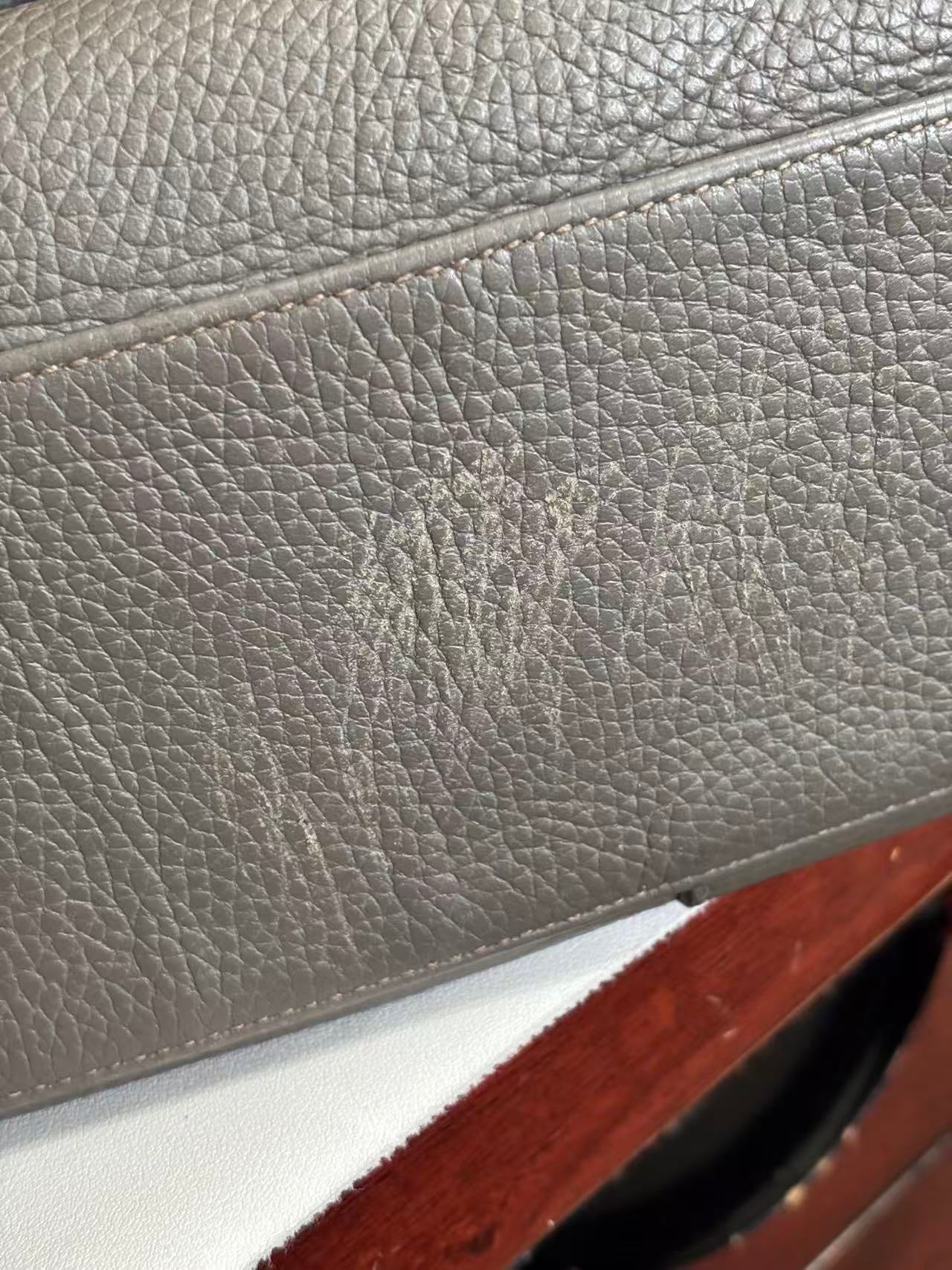 Hermes Gray Messenger Bag