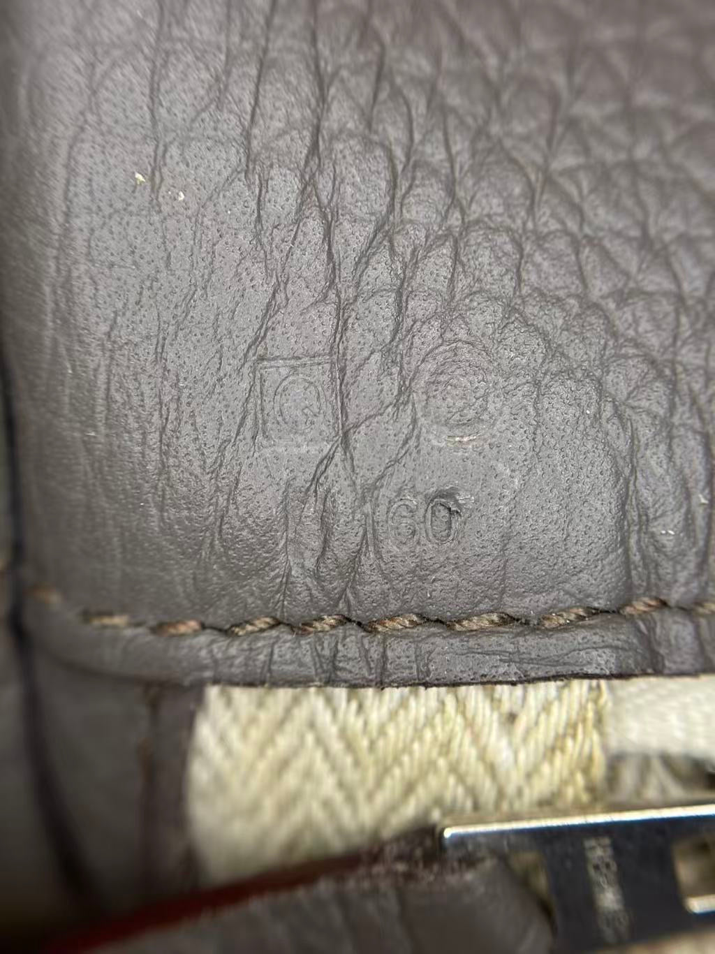 Hermes Gray Messenger Bag