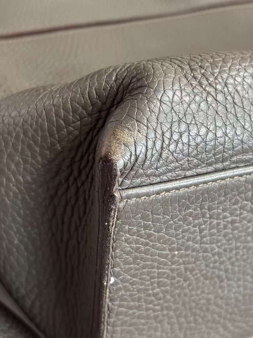 Hermes Gray Messenger Bag
