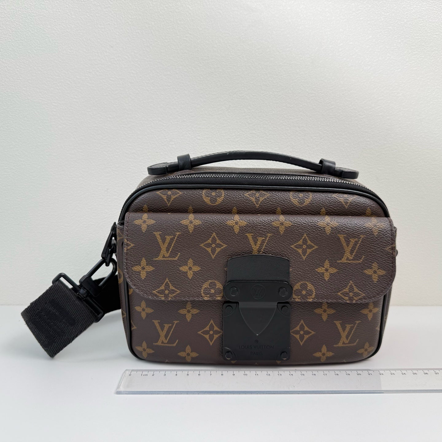 Louis Vuitton S Lock Canvas Brown Crossbody