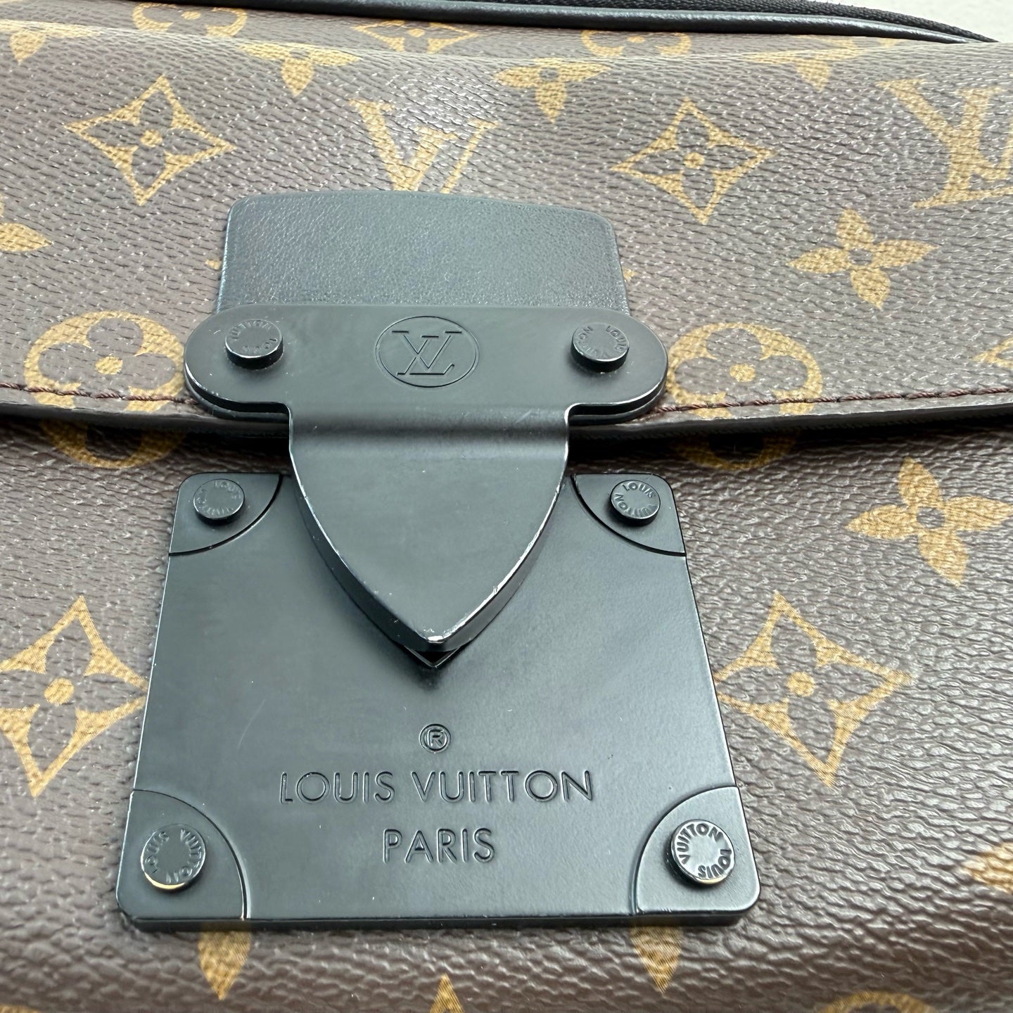 Louis Vuitton S Lock Canvas Brown Crossbody