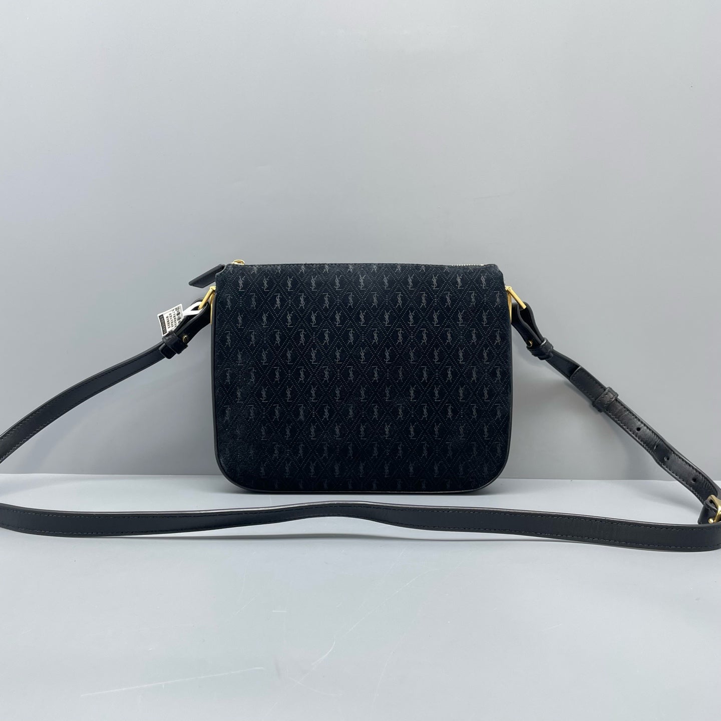 Saint laurent Velvet Black Shoulder Bag